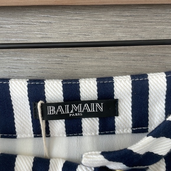 BALMAIN striped cropped trousers - Picture 7 of 7